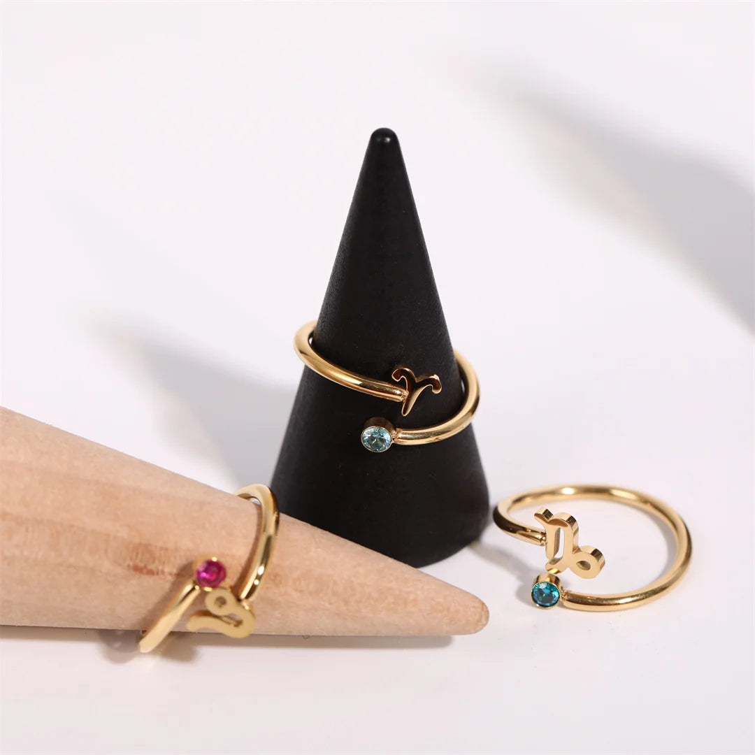 Zodiac Academy Birth Stone Zodiac Sign Rings