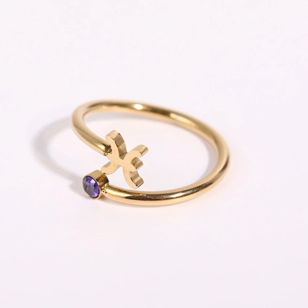 Zodiac Academy Birth Stone Zodiac Sign Rings