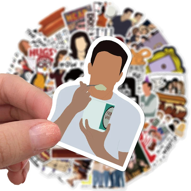 10, 30 or 50pcs Friends Stickers