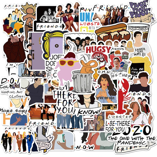 10, 30 or 50pcs Friends Stickers
