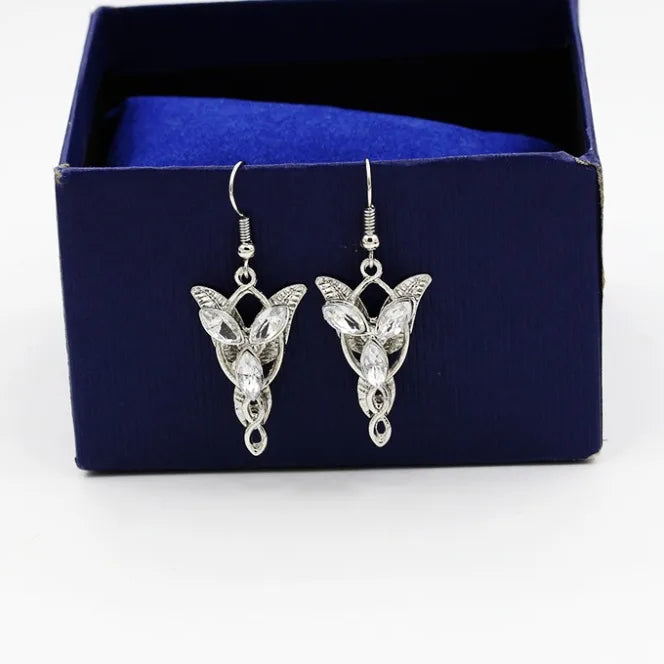 The Lord of the Rings Elf Princess Arwen's Evenstar Earrings