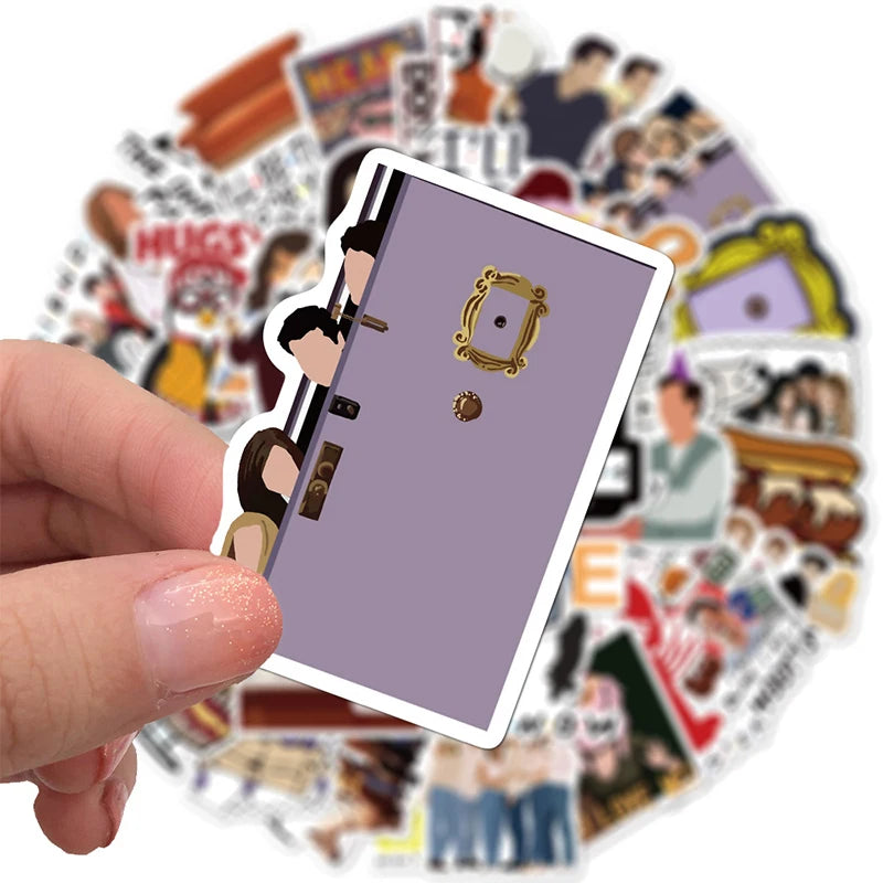 10, 30 or 50pcs Friends Stickers