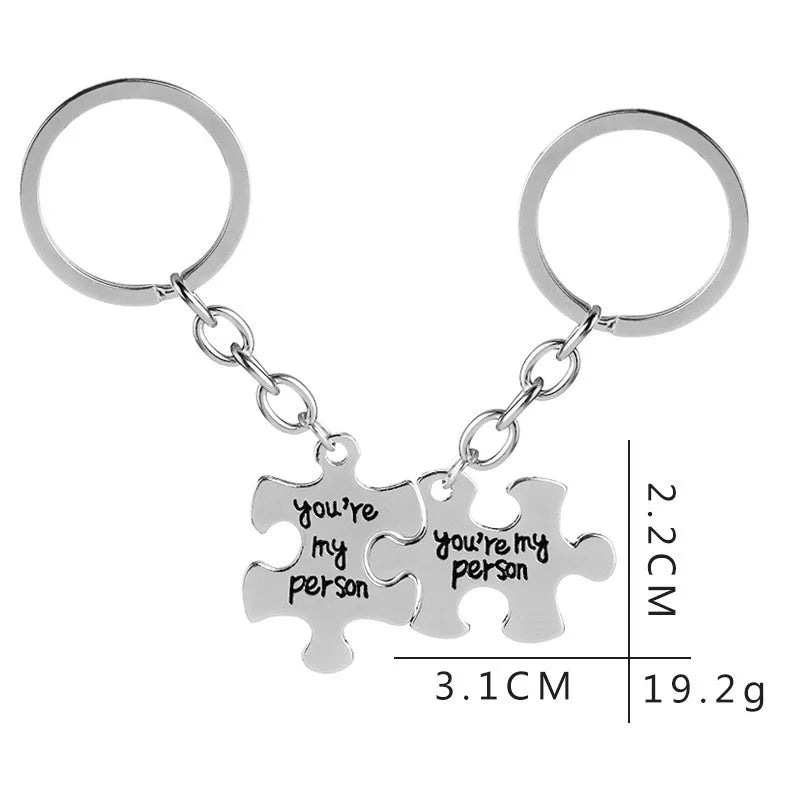 Grey's Anatomy You're My Person Key Ring Puzzle Set