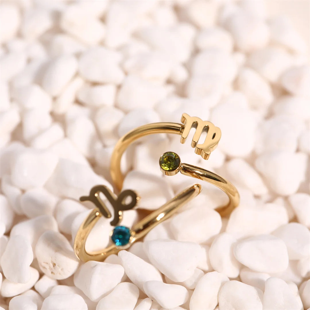 Zodiac Academy Birth Stone Zodiac Sign Rings