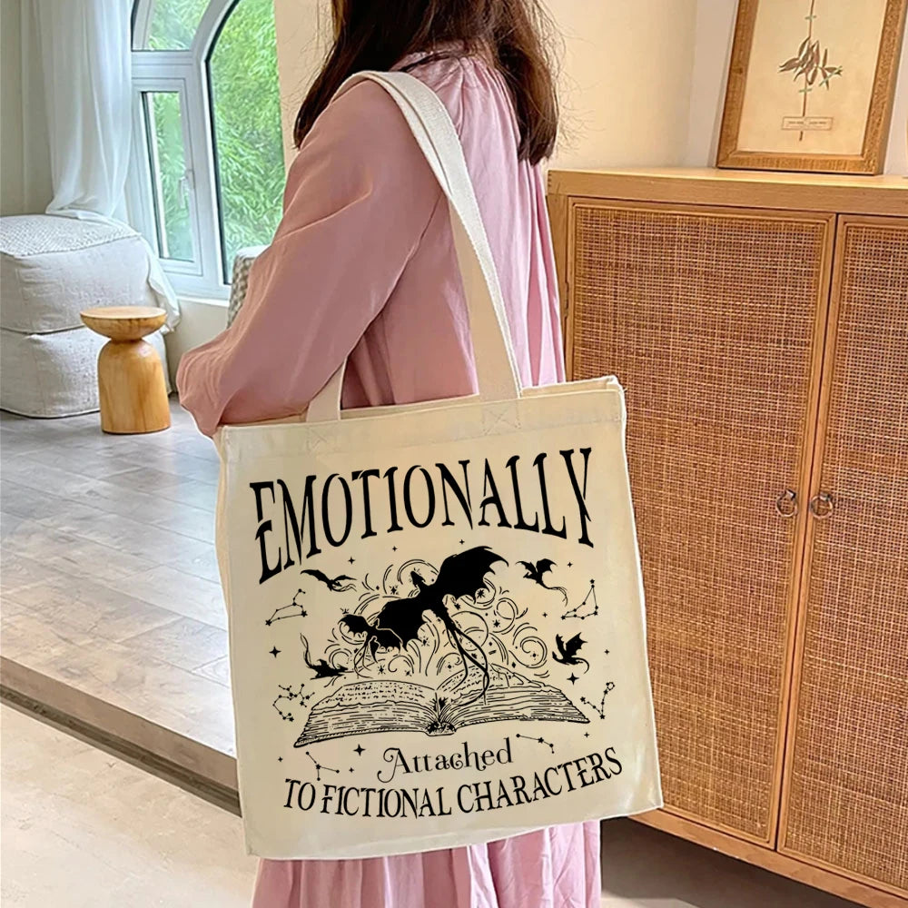 Fourth Wing Emotionally Attached Tote Bag