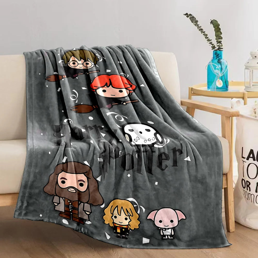 Harry Potter Cartoon Magic Tools Blankets