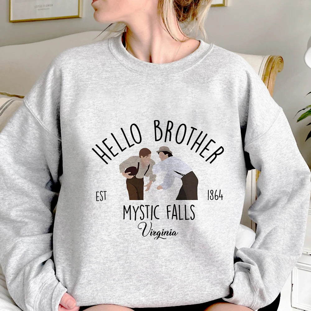 The Vampire Diaries Grey Sweatshirts