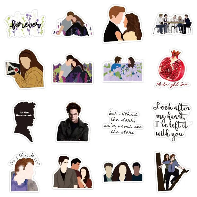 10, 30, or 50pcs Twilight Stickers