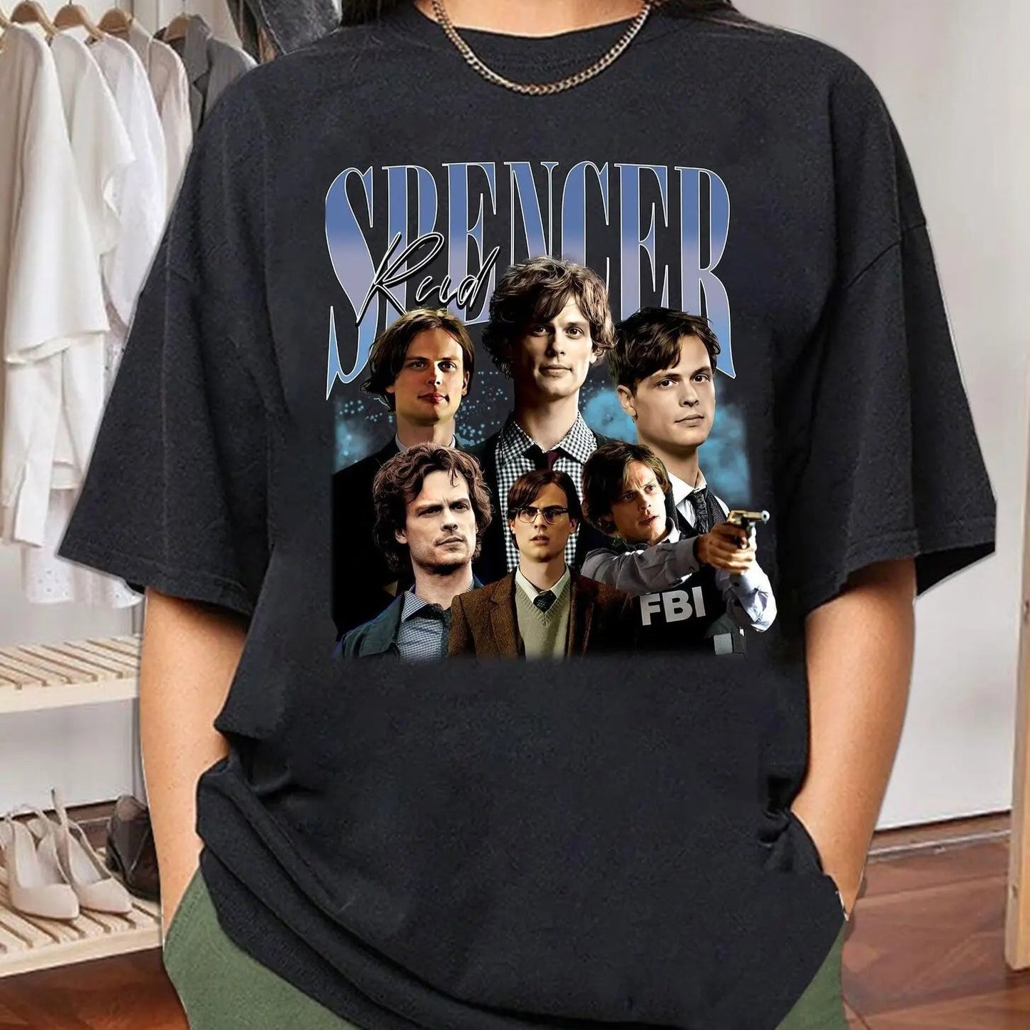 Criminal Minds Spencer Reid Vintage Short Sleeve Top