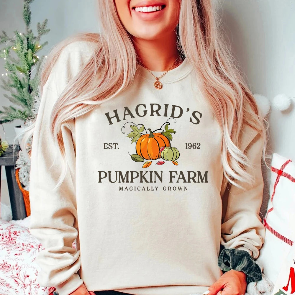 Sudadera con parche de calabaza de Hagrid de Harry Potter