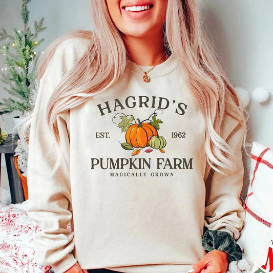 Sudadera con parche de calabaza de Hagrid de Harry Potter
