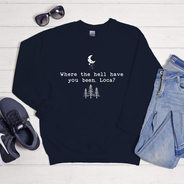 Sudadera con capucha Crepúsculo ¿Dónde diablos has estado? Loca