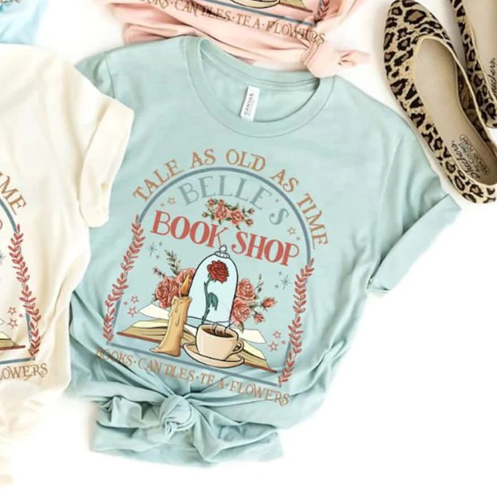 Disney Princess Belle's Book Shop Short Sleeve Top