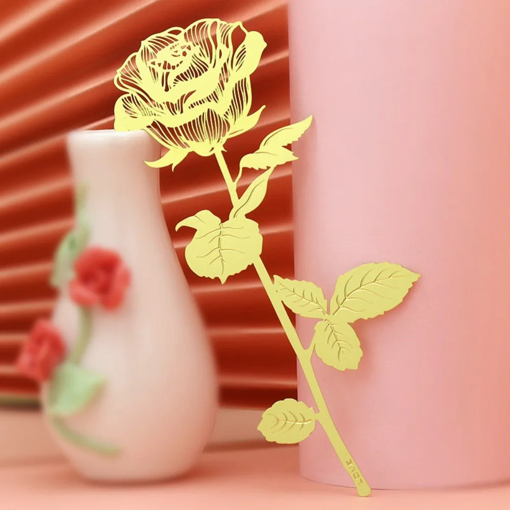 Disney Princess Beauty and the Beast Gold Rose Bookmark