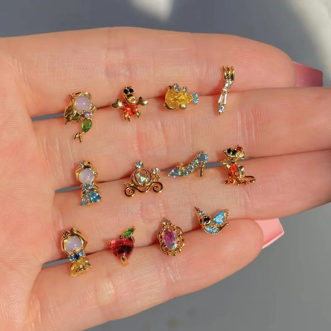 Disney Princess Cinderella 4pcs Earrings