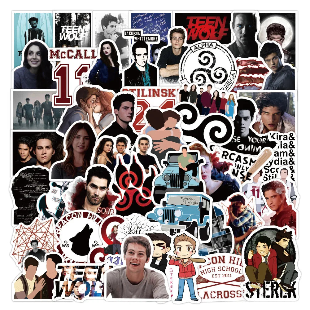 10, 30 or 50pcs Teen Wolf Stickers