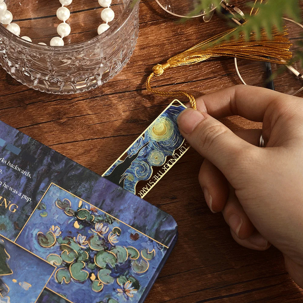 Hollow Exquisite Vincent Van Gogh Paintings Metal Bookmarks