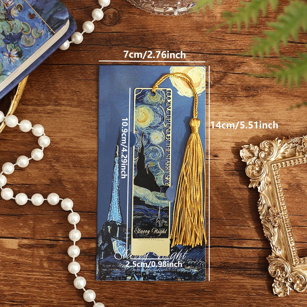Hollow Exquisite Vincent Van Gogh Paintings Metal Bookmarks