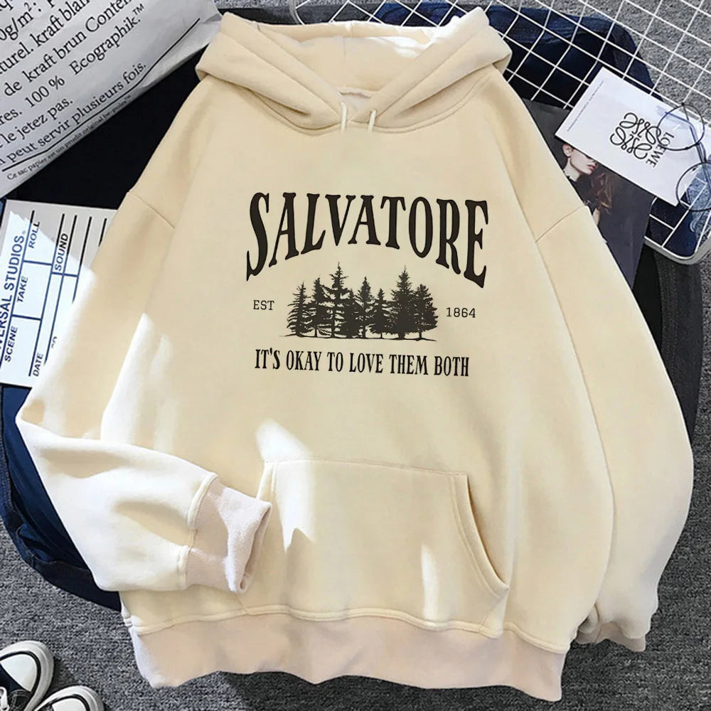 The Vampire Diaries Beige Hoodies