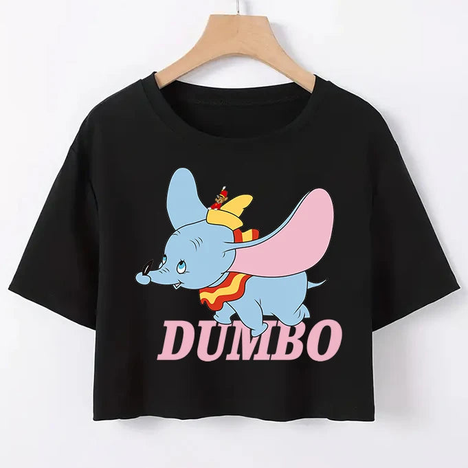 Disney Dumbo Crop Short Sleeve Top