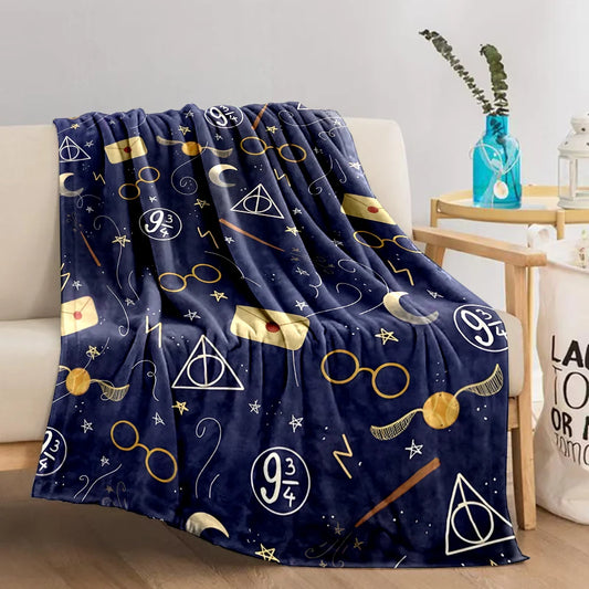 Harry Potter Cartoon Magic Tools Blankets