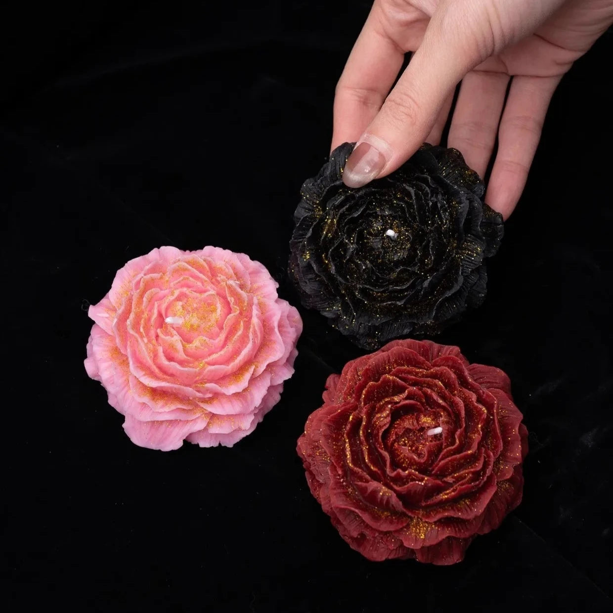 Velas corporales de aromaterapia de baja temperatura con aroma a rosa de The Vampire Diaries, 2 unidades