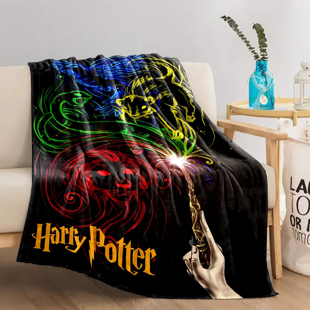Harry Potter Cartoon Magic Tools Blankets