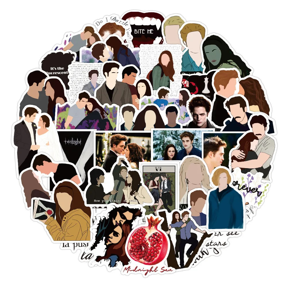 10, 30, or 50pcs Twilight Stickers