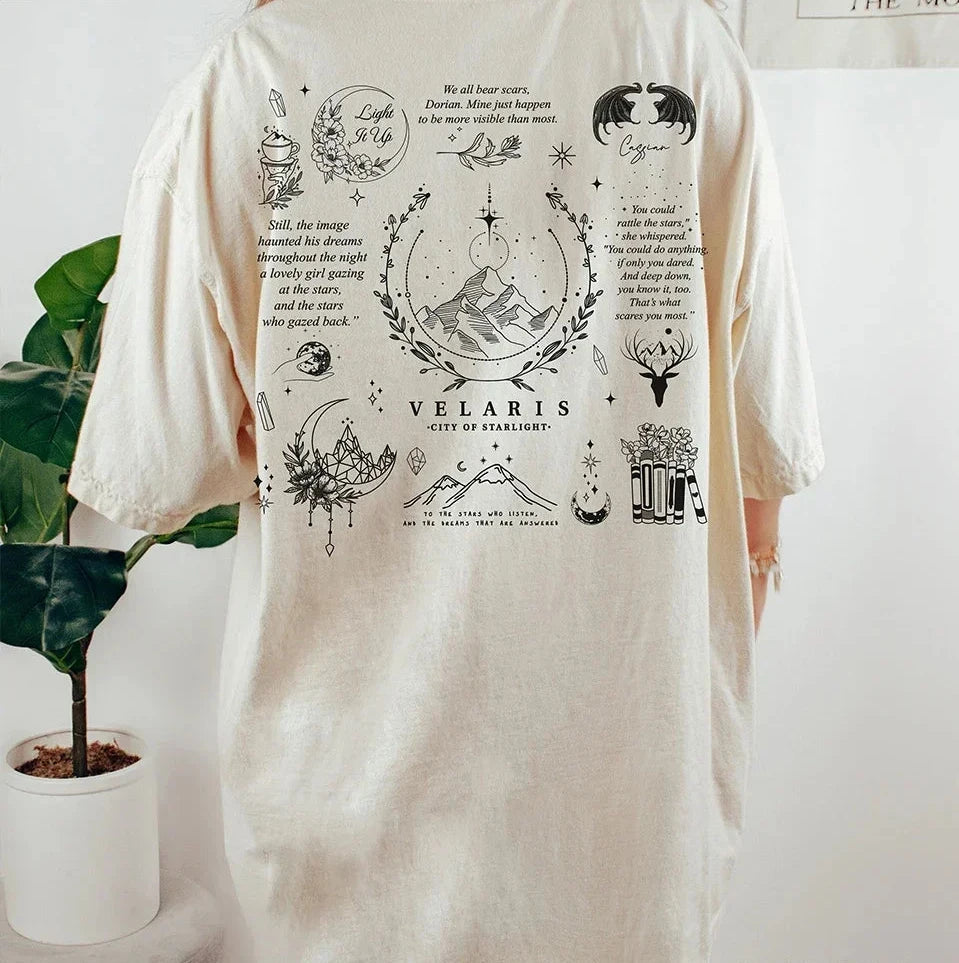 Camiseta de manga corta Velaris Una corte de rosas y espinas