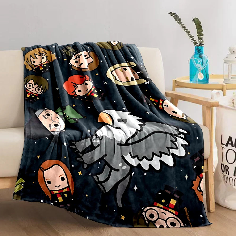Harry Potter Cartoon Magic Tools Blankets