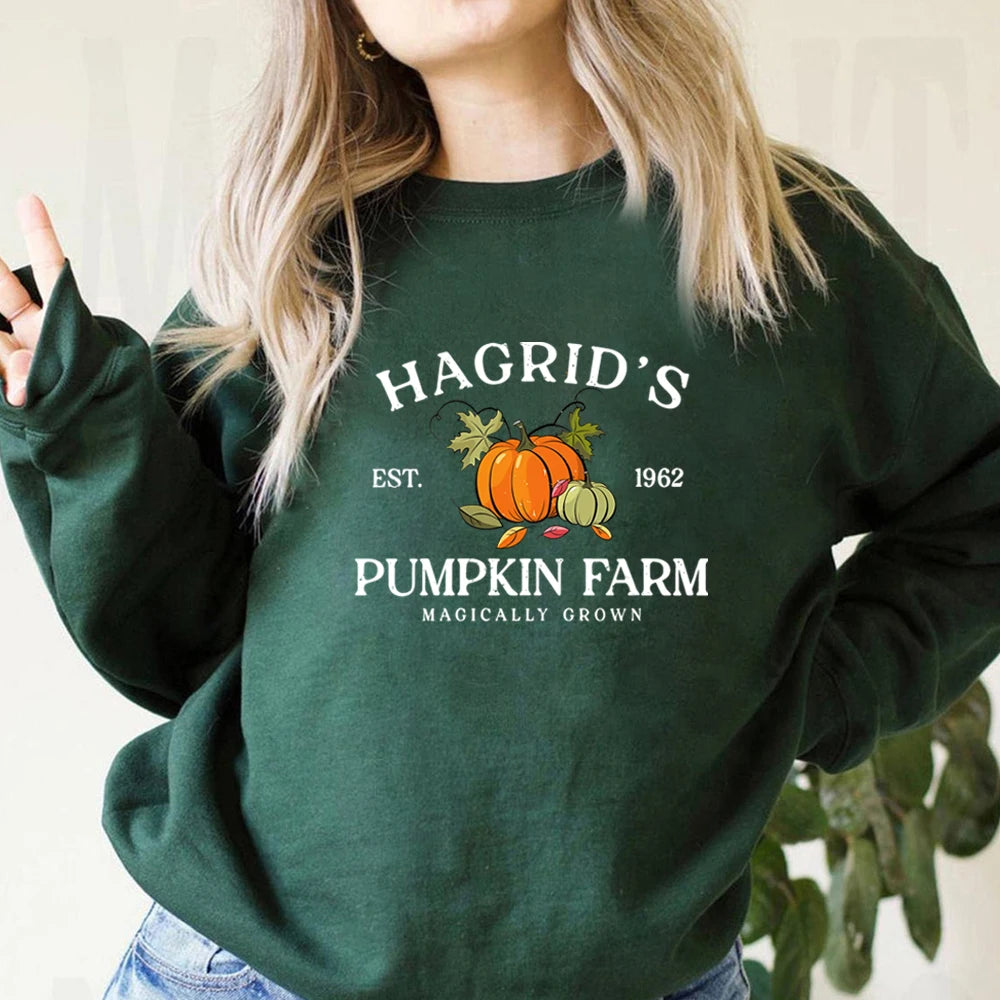 Sudadera con parche de calabaza de Hagrid de Harry Potter