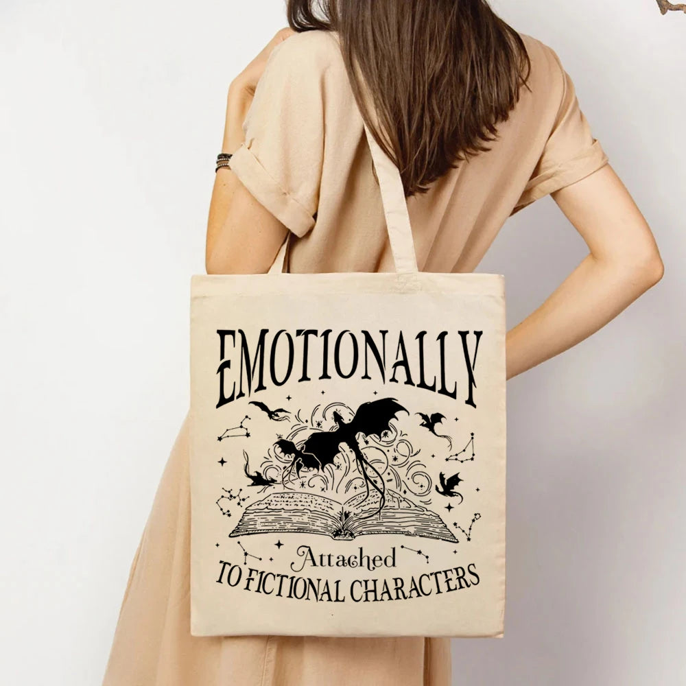 Fourth Wing Emotionally Attached Tote Bag