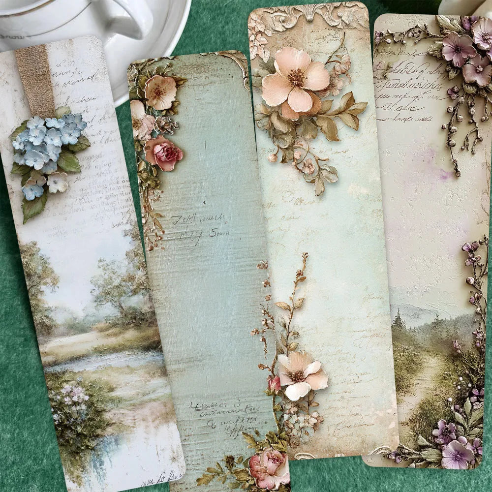 30pcs Vintage Landscape Wallflower Bookmarks