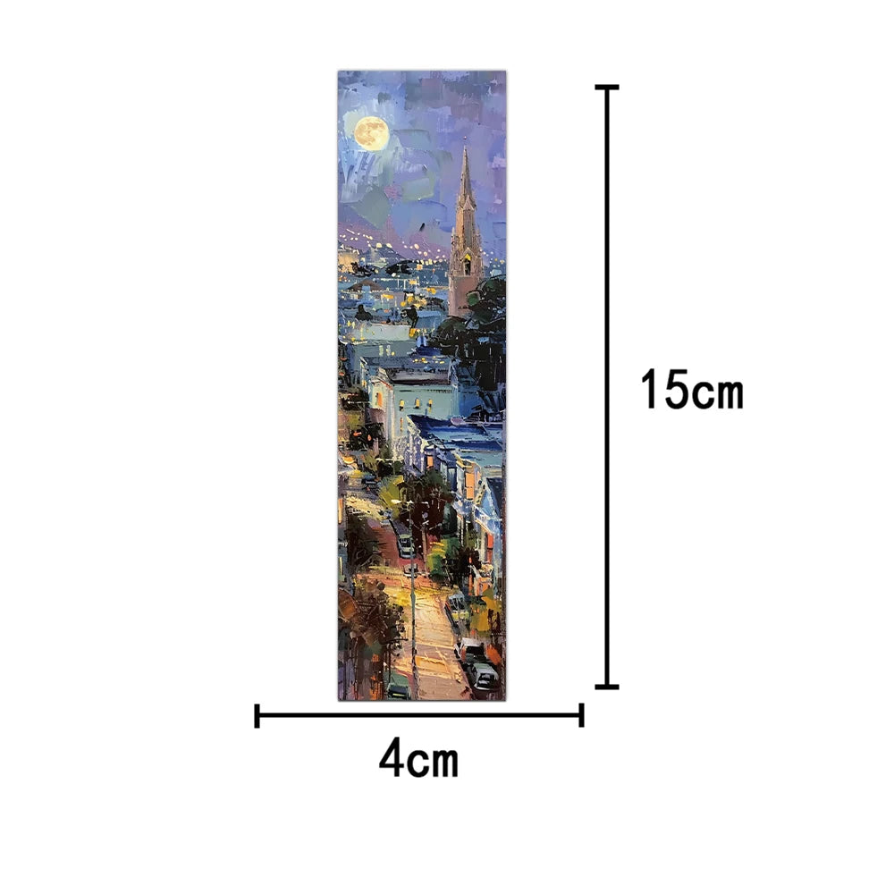 30pcs Classic Oil Painting Landscape Bookmarks