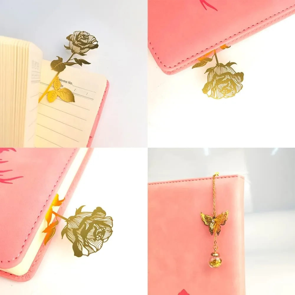 Disney Princess Beauty and the Beast Gold Rose Bookmark