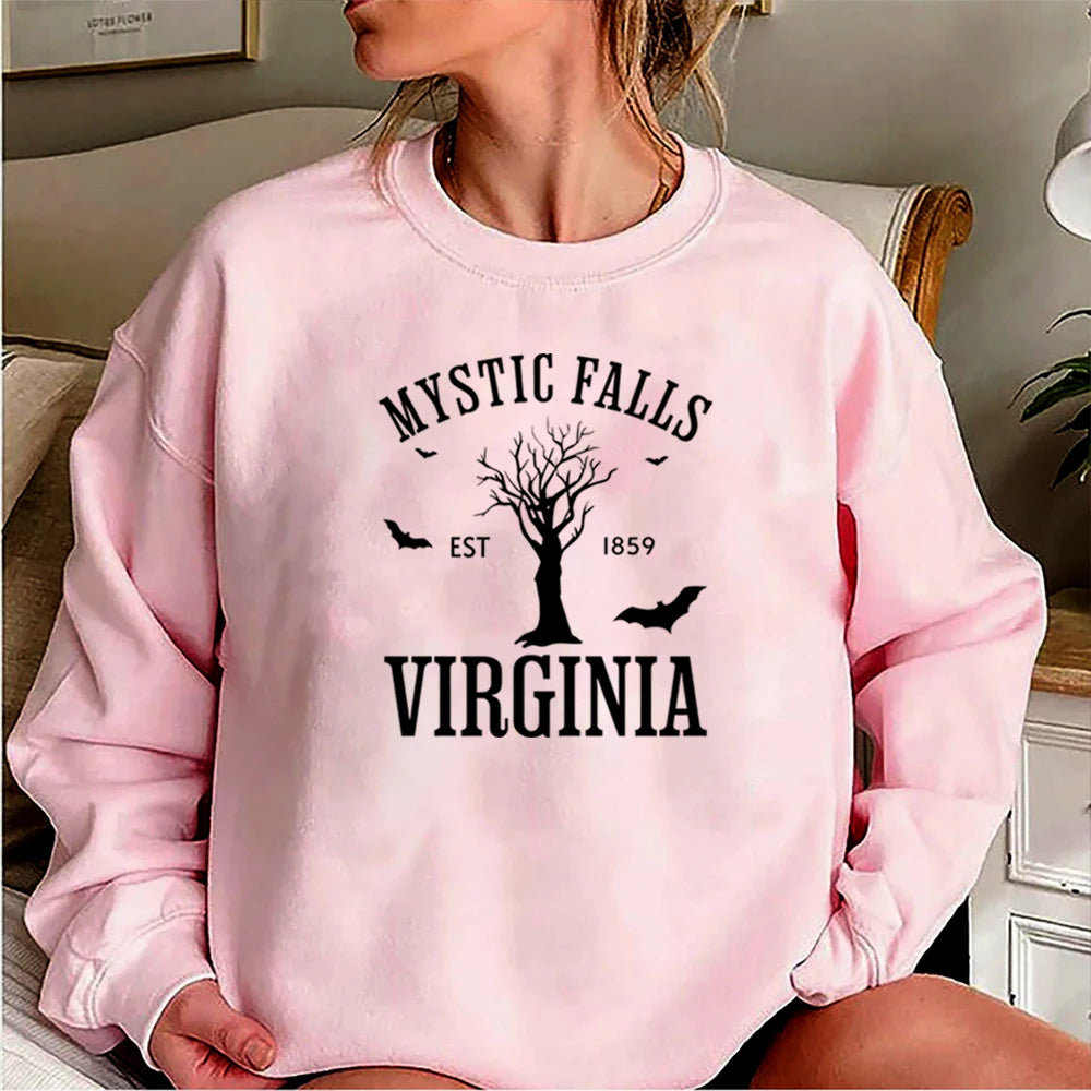 Sudadera de The Vampire Diaries de Mystic Falls, Virginia