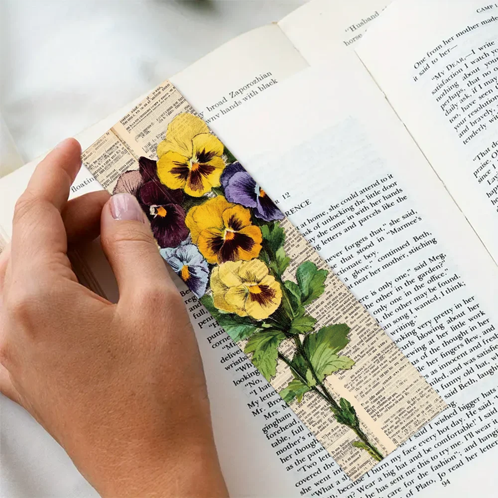 30pcs Vintage Floral Bookmarks