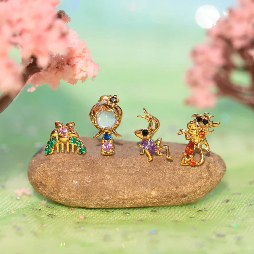 Disney Princess Mulan 4pcs Earrings