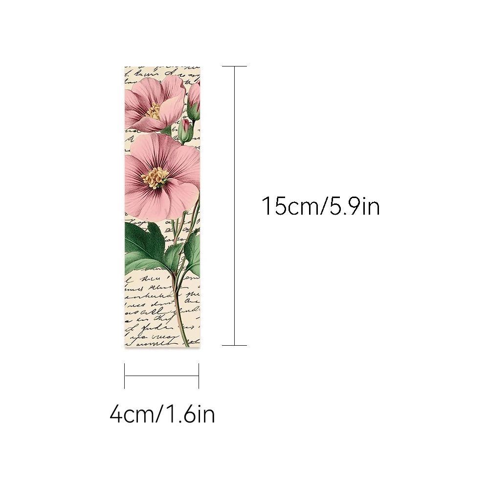 30pcs Vintage Floral Bookmarks