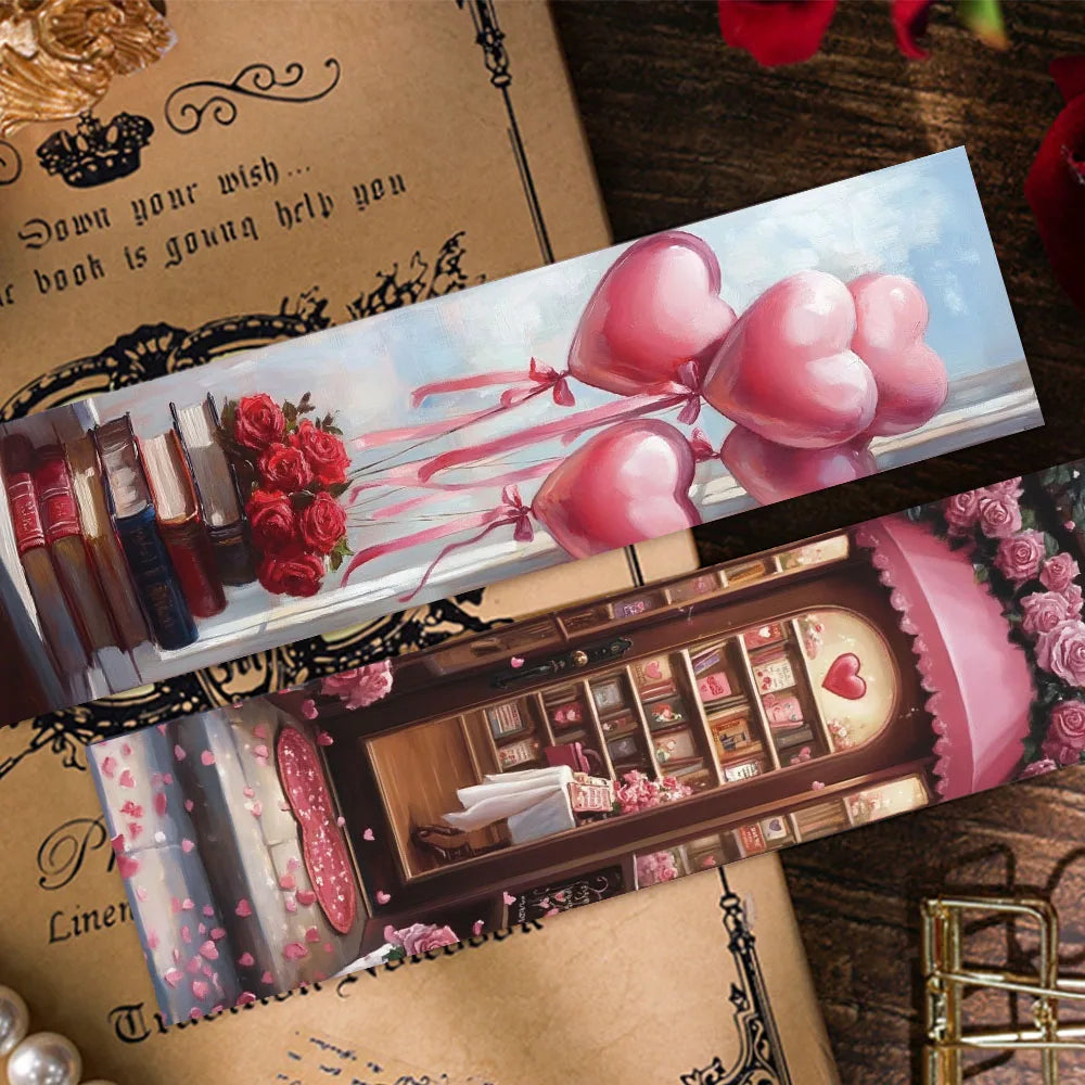 30pcs Vintage Pink Romance Bookmarks