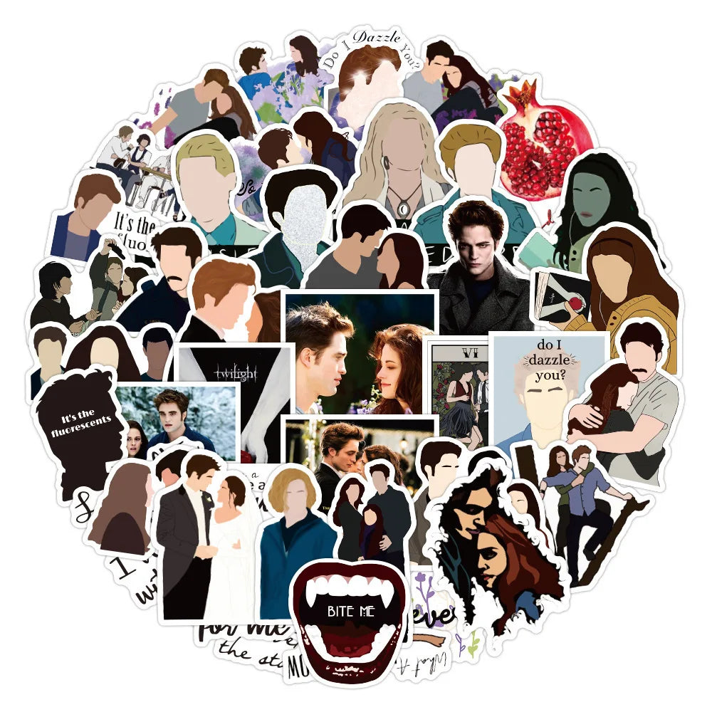 10, 30, or 50pcs Twilight Stickers