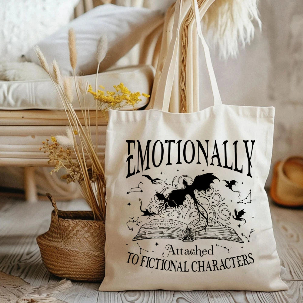 Fourth Wing Emotionally Attached Tote Bag
