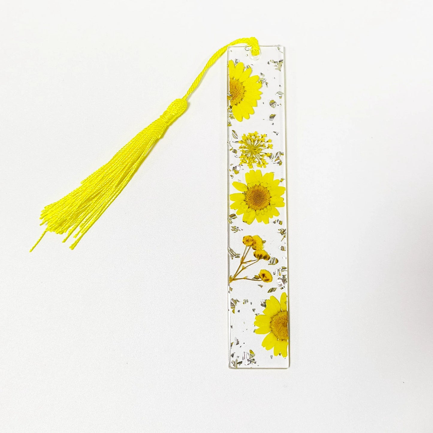 Pressed Flower Resin Tassel Bookmarks