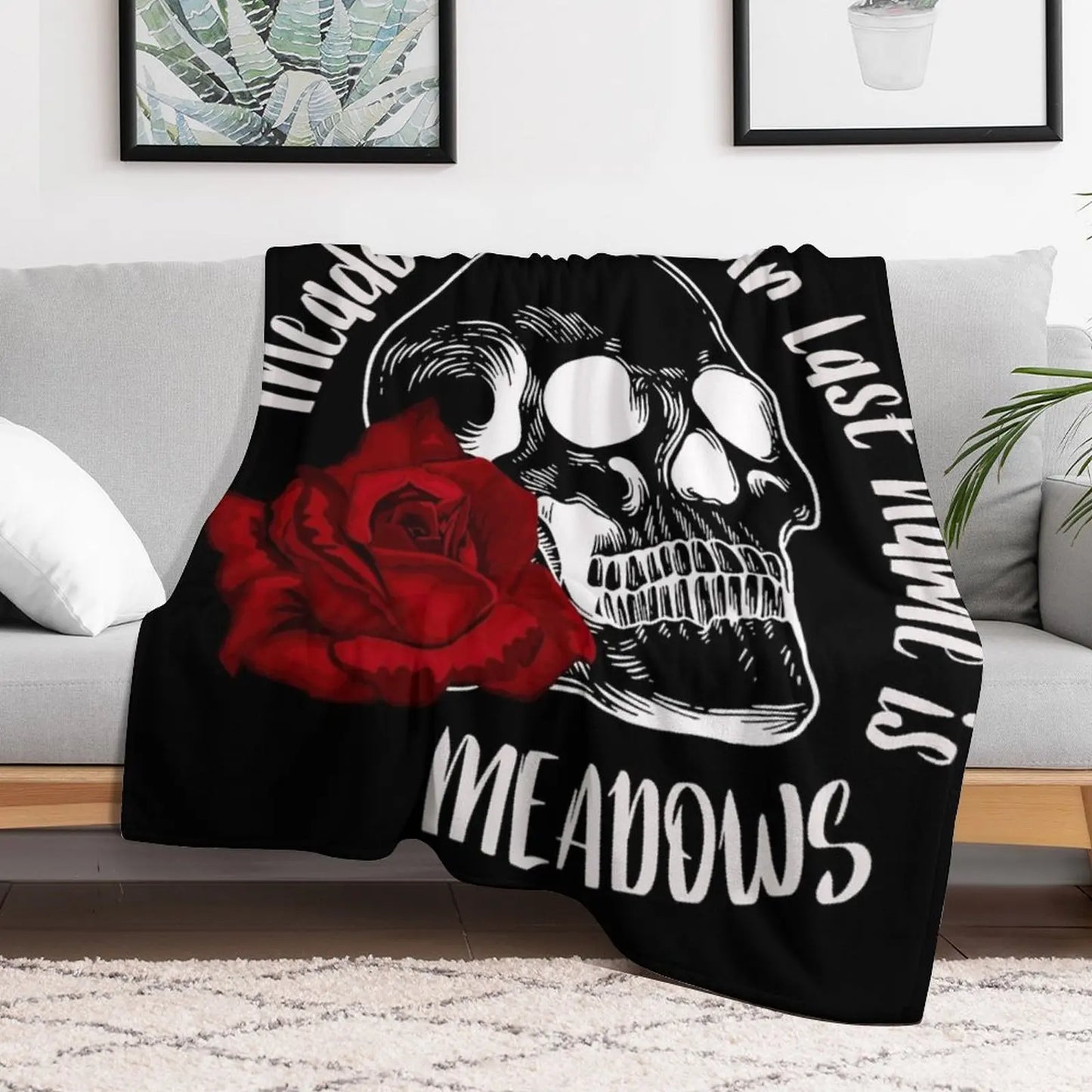 Haunting Adeline Meadows Baby Our Last Name Is Meadows Blanket
