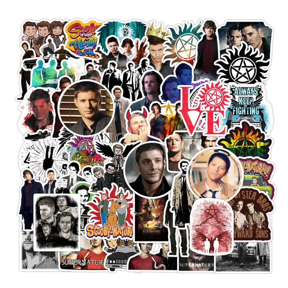 10, 30 or 50pcs Supernatural Stickers