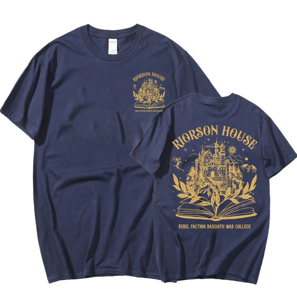 Fourth Wing Xaden Riorson House Basgiath War College Short Sleeve Top