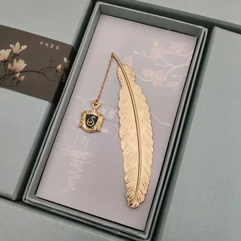 Harry Potter Gold Feather Bookmarks