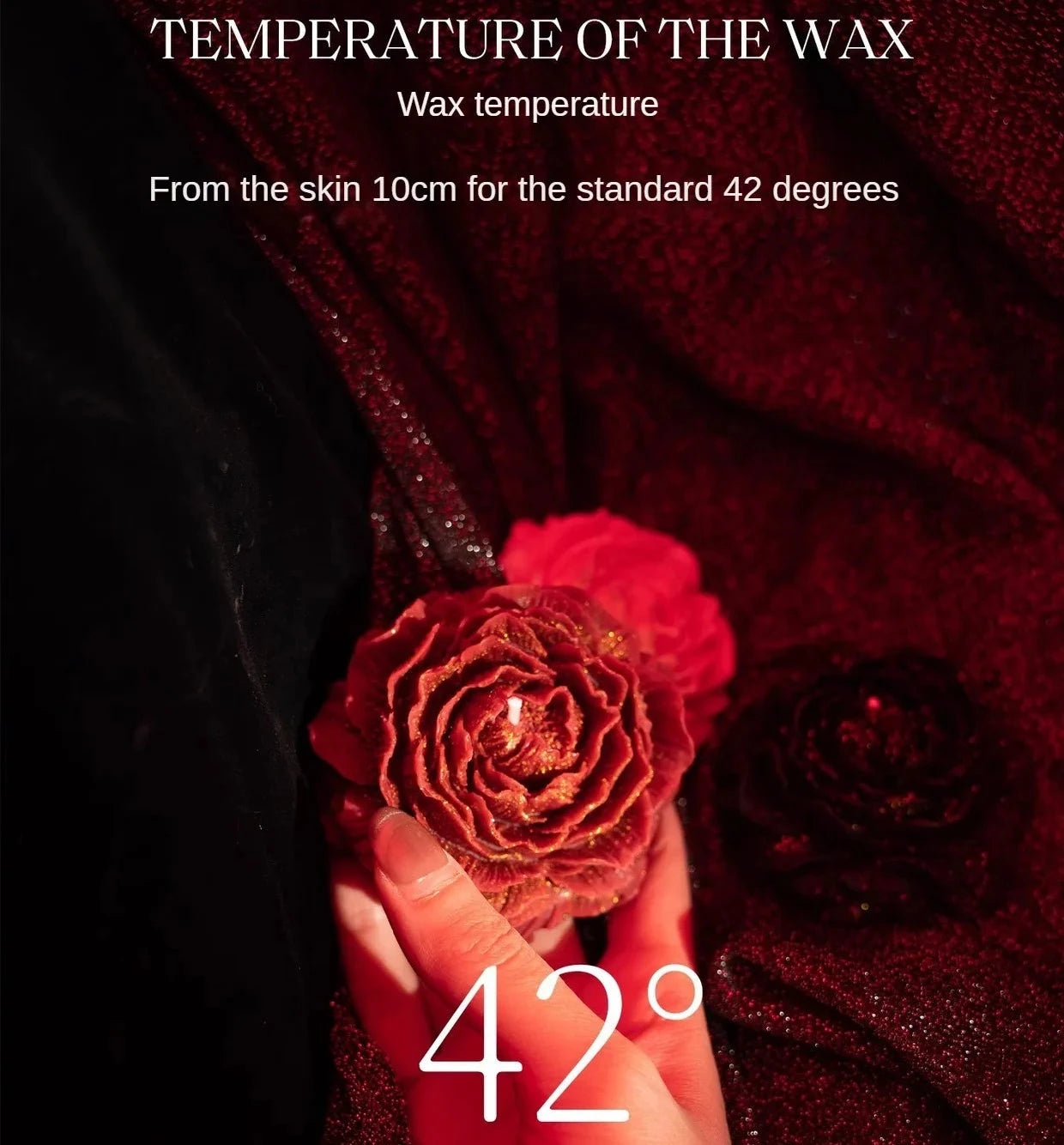 Velas corporales de aromaterapia de baja temperatura con aroma a rosa de The Vampire Diaries, 2 unidades