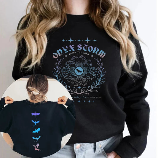 Fourth Wing Onyx Storm Brave The Dark Sweatshirt