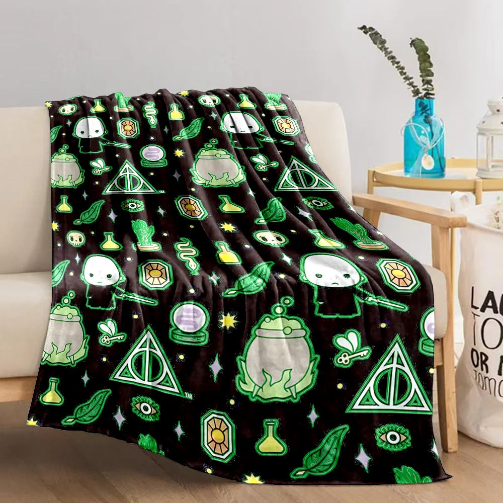 Harry Potter Cartoon Magic Tools Blankets